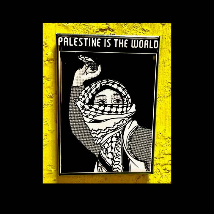 PM Press - Wholesale Magnet - Palestine is the World Magnet 0