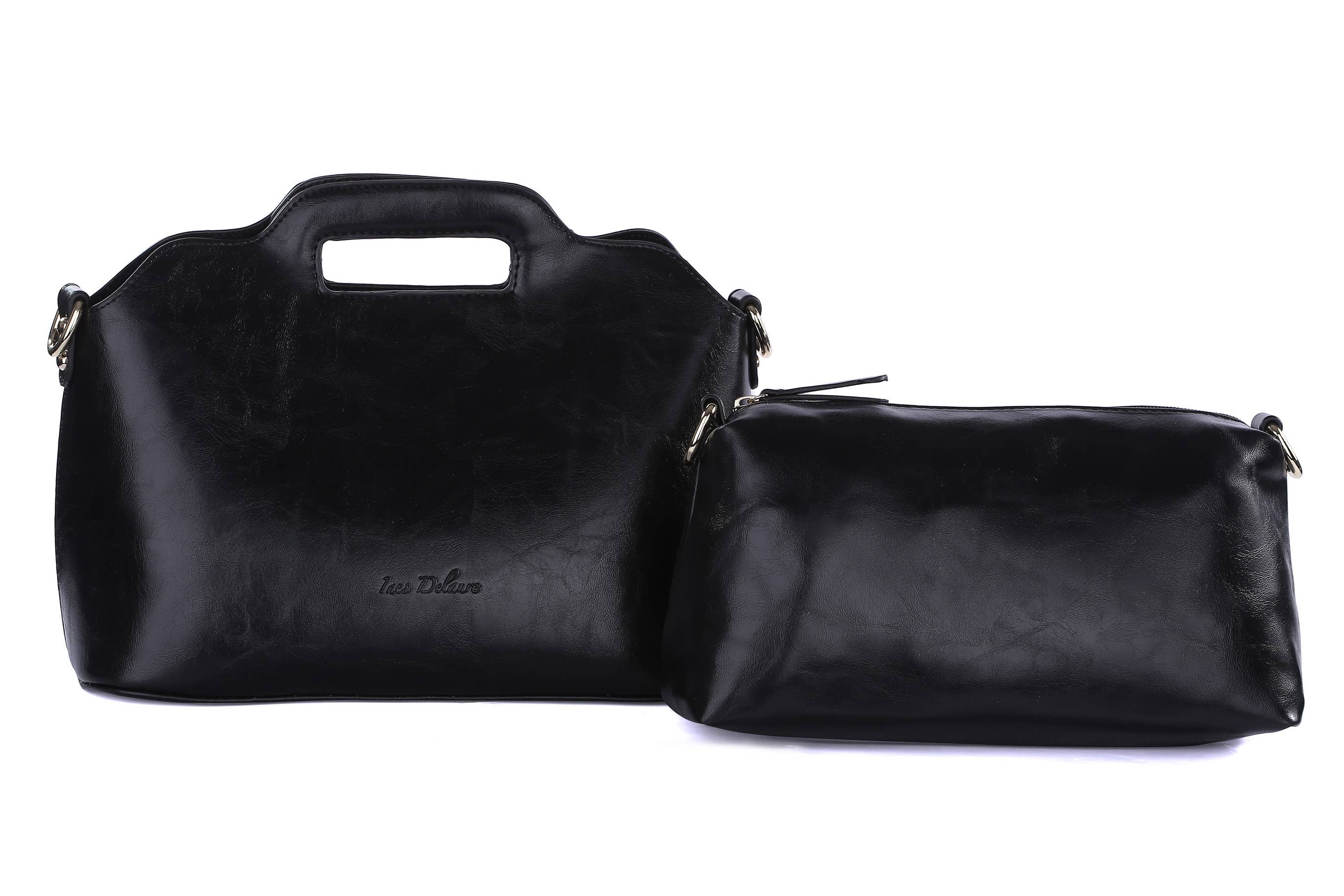 INES DELAURE – wholesale Top handle bag – women's – “Two in one” handbag0