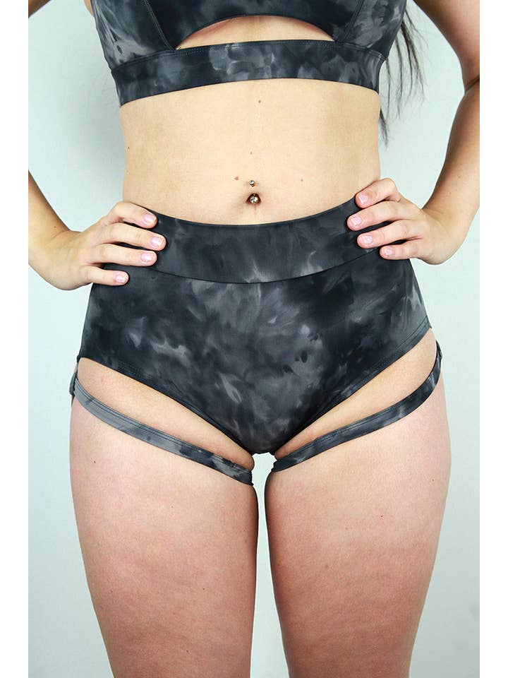 Rarr Designs - Wholesale Underwear - Women's - MARBLE GARTER High Waisted Brazil Scrunchie Bum Shorts6