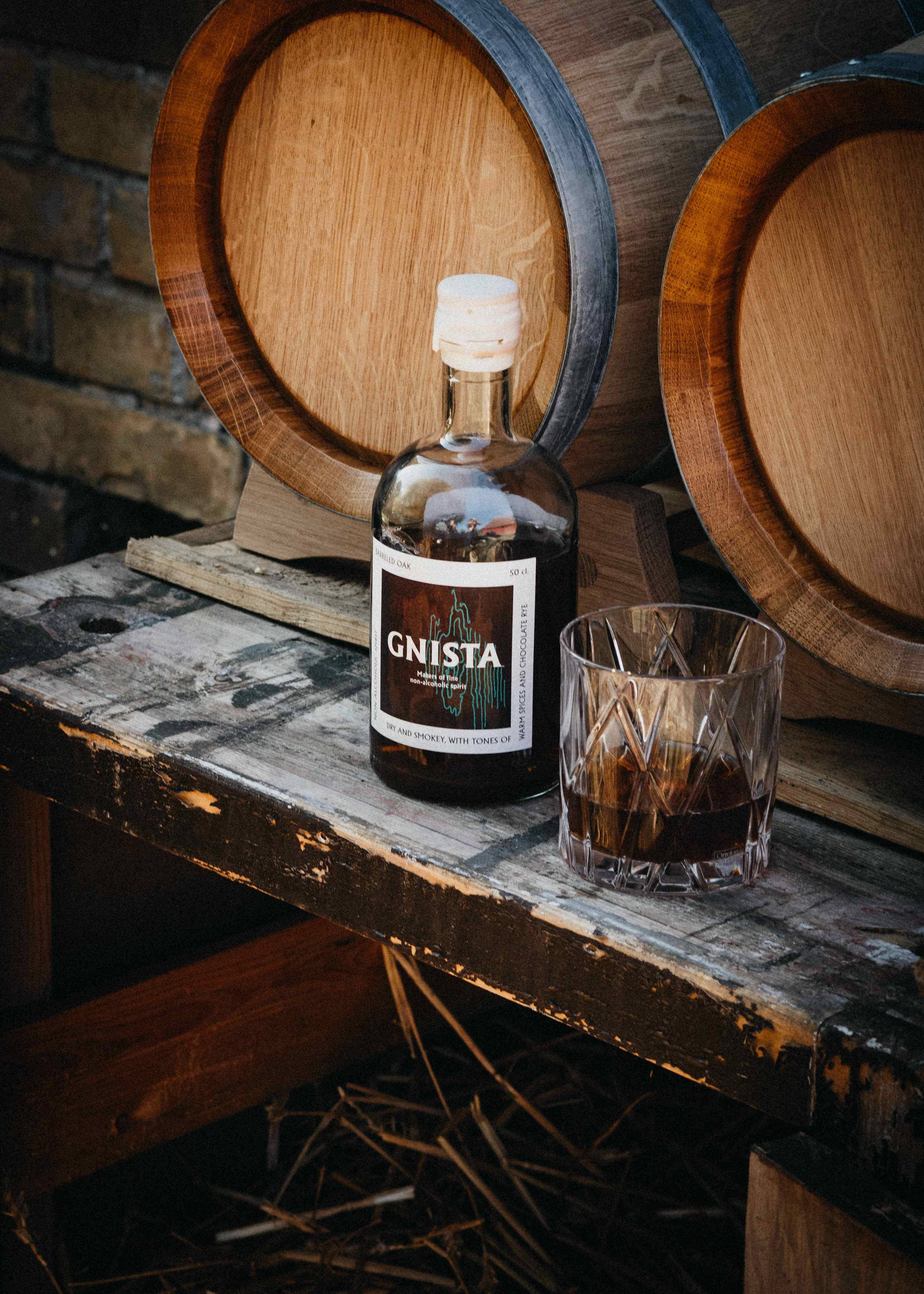 The Zero Proof - Wholesale Non-Alcoholic Spirits/Wine/Beer - Gnista Barreled Oak (500 ml bottle)2