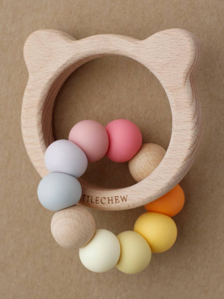 Teether - Teddy | Spring for wholesale by Little Chew