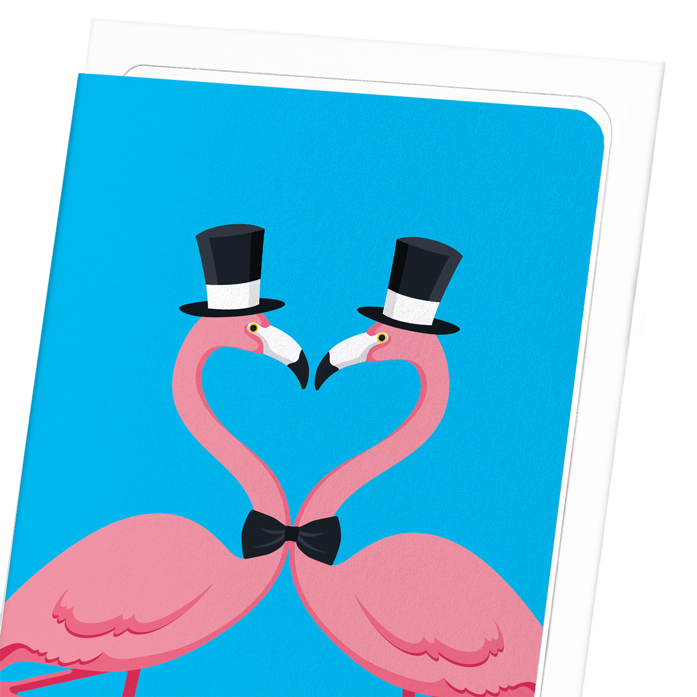 Ezen Trade - Wholesale Love Card - FLAMINGOS GROOMS: Greeting Card2