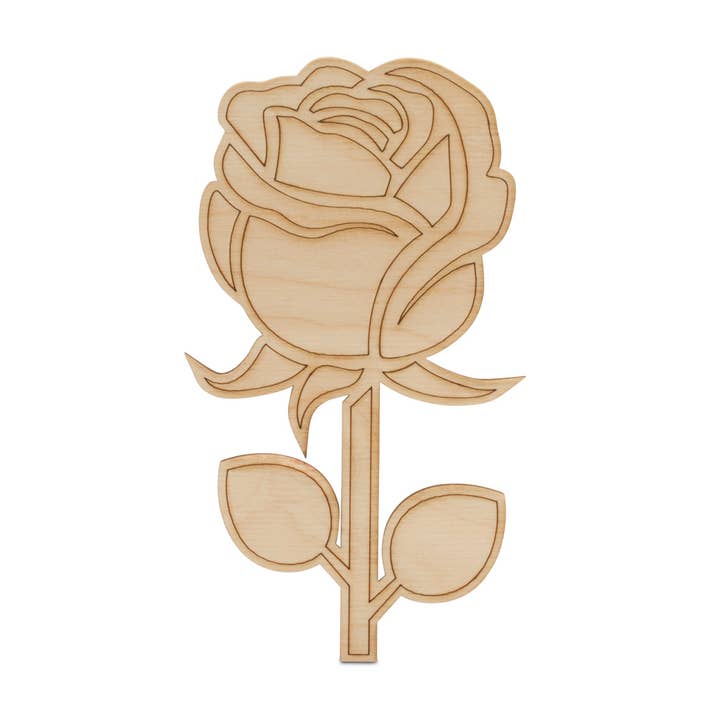 Woodpeckers Crafts - Wholesale Cutouts - Full Rose Cutout