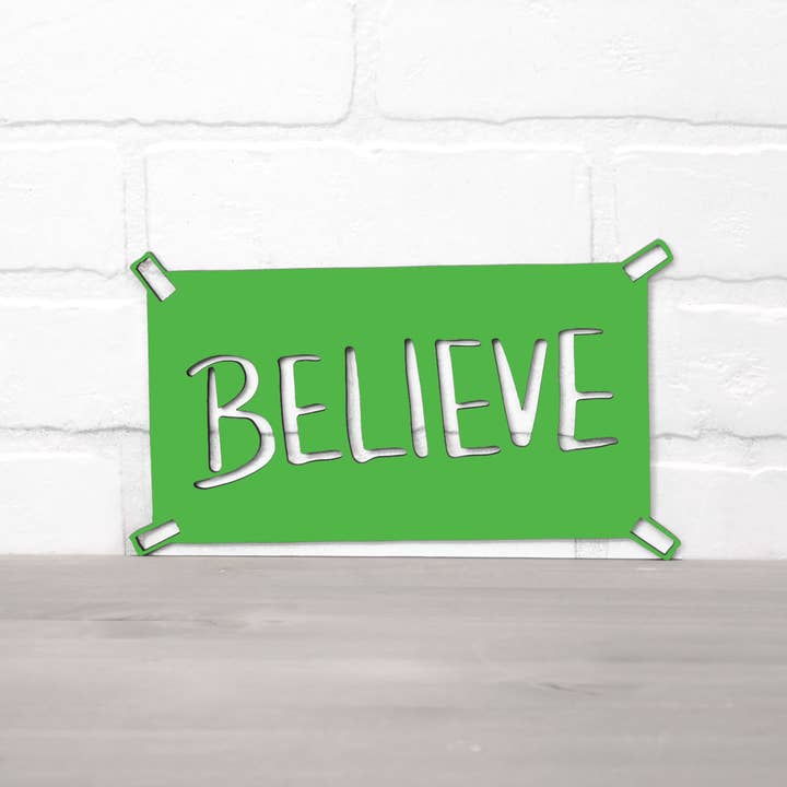 Spunky Fluff - Wholesale Wall Sign - Believe Ted Lasso Quote Locker Room Sign12