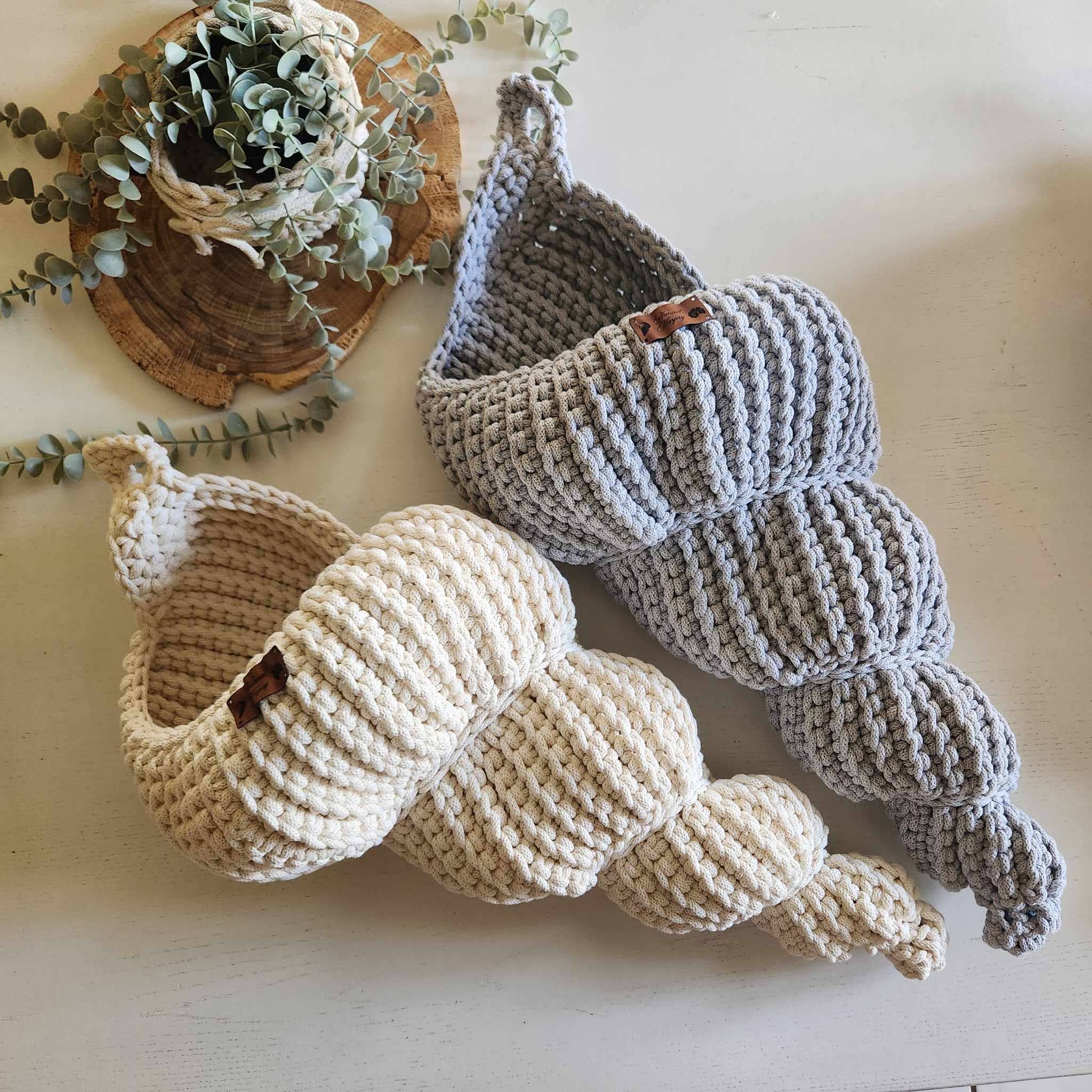 Naturalmarjory - Vente Paniers - Bulot XXL,Panier décoratif « coquillage » de style bohème7