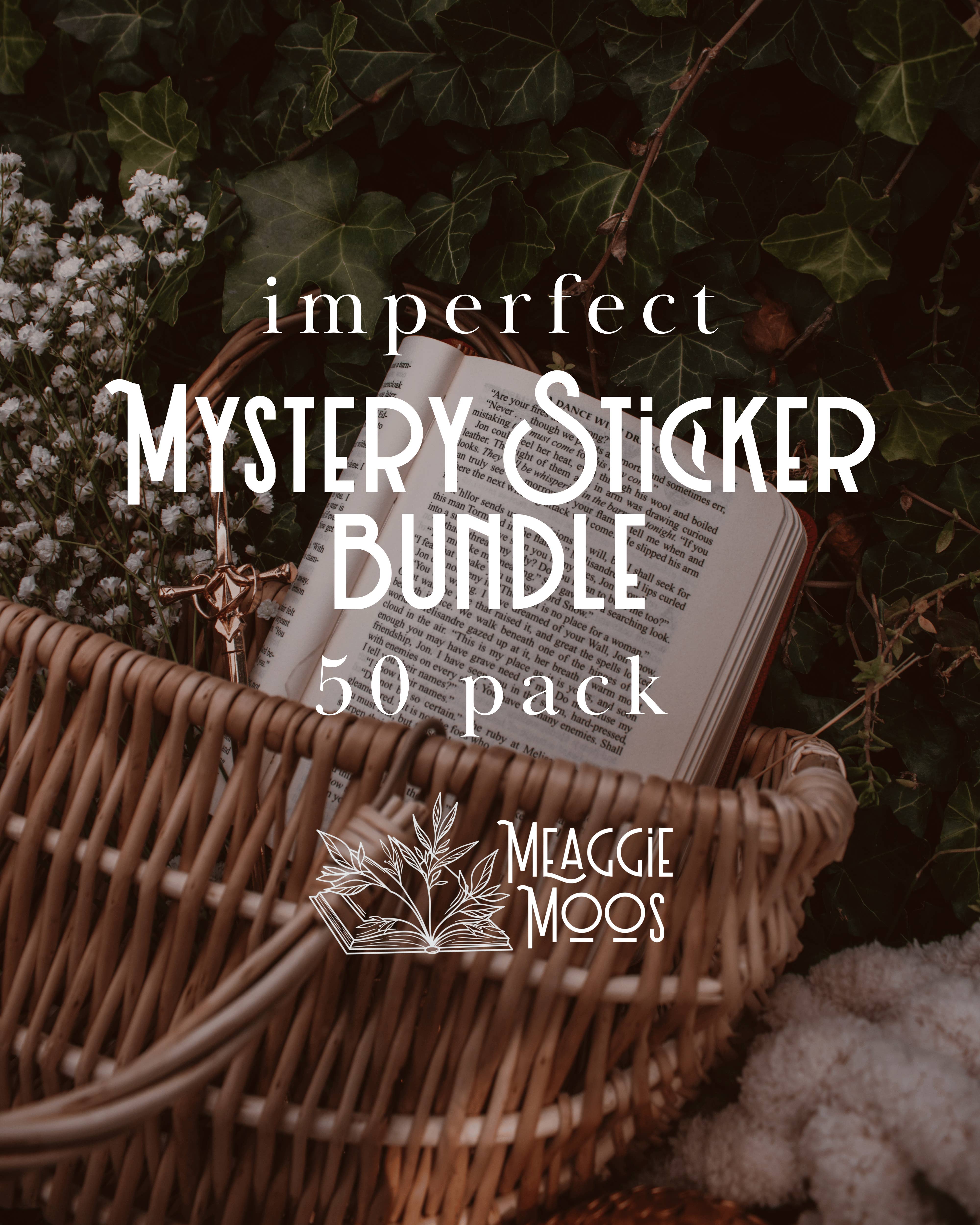 Meaggie Moos - Wholesale Sticker - Imperfect 3" Mystery Sticker Bundle | 50 Stickers