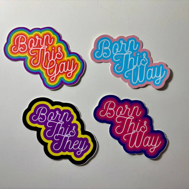 Own Your Pride - Wholesale Sticker - Born This Way Non-Binary Sticker5