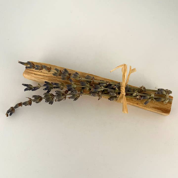 VIE - Wholesale Smudge Stick - Mini Smudge Cluster, Palo Santo with Lavender 4"