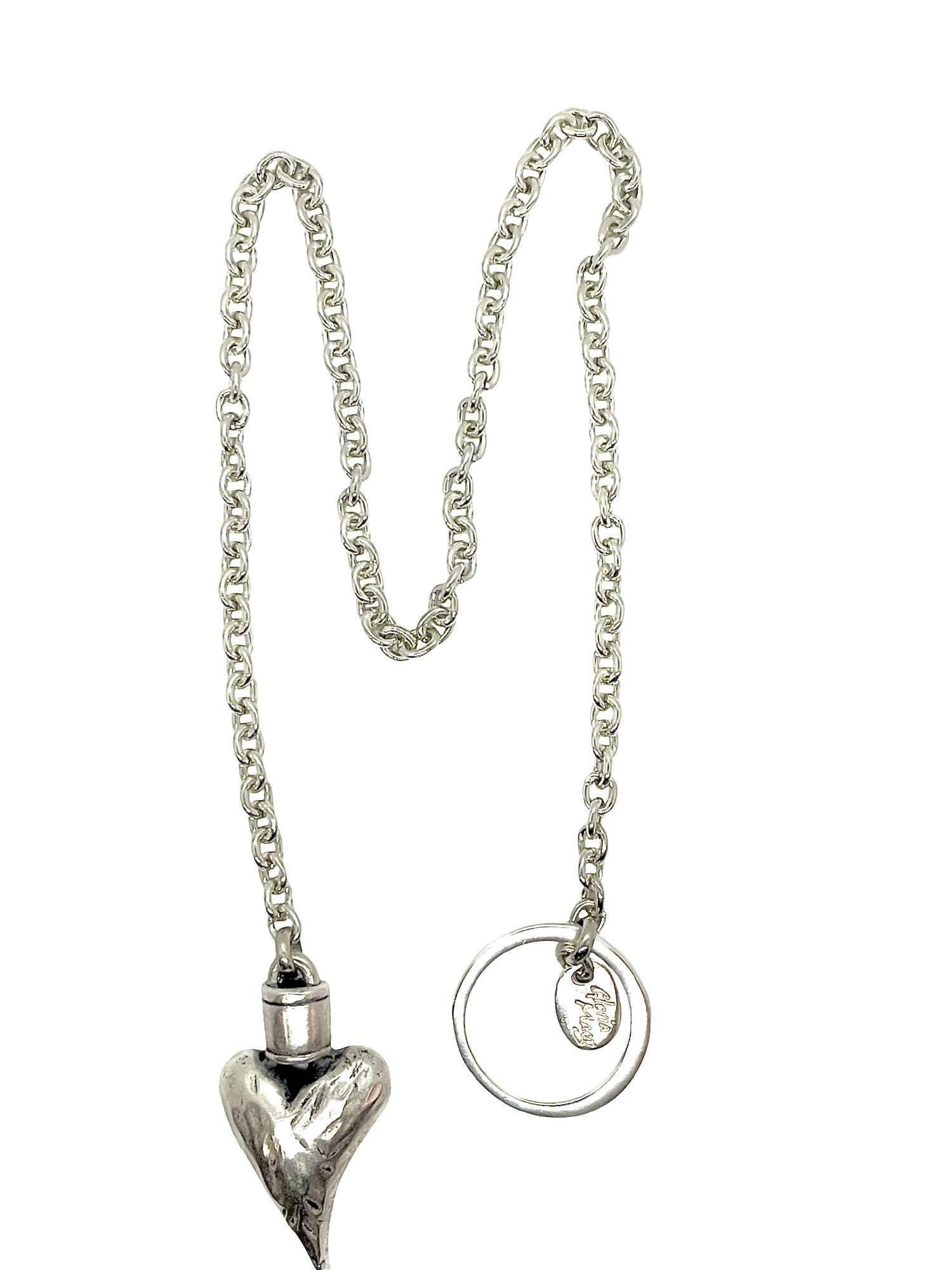 Gloria Mago - Wholesale Pendant/Charm Necklace - "Me Lanzo" Necklace 50cm silver plated2