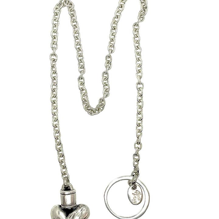 Gloria Mago - Wholesale Pendant/Charm Necklace - "Me Lanzo" Necklace 50cm silver plated2