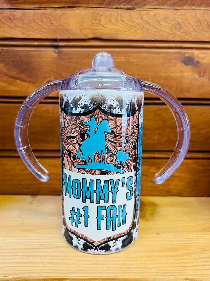 Copo de Treinamento com Tampa Removível "Fã Nº1 da Mamã" por atacado de Leather & Soul Wholesale