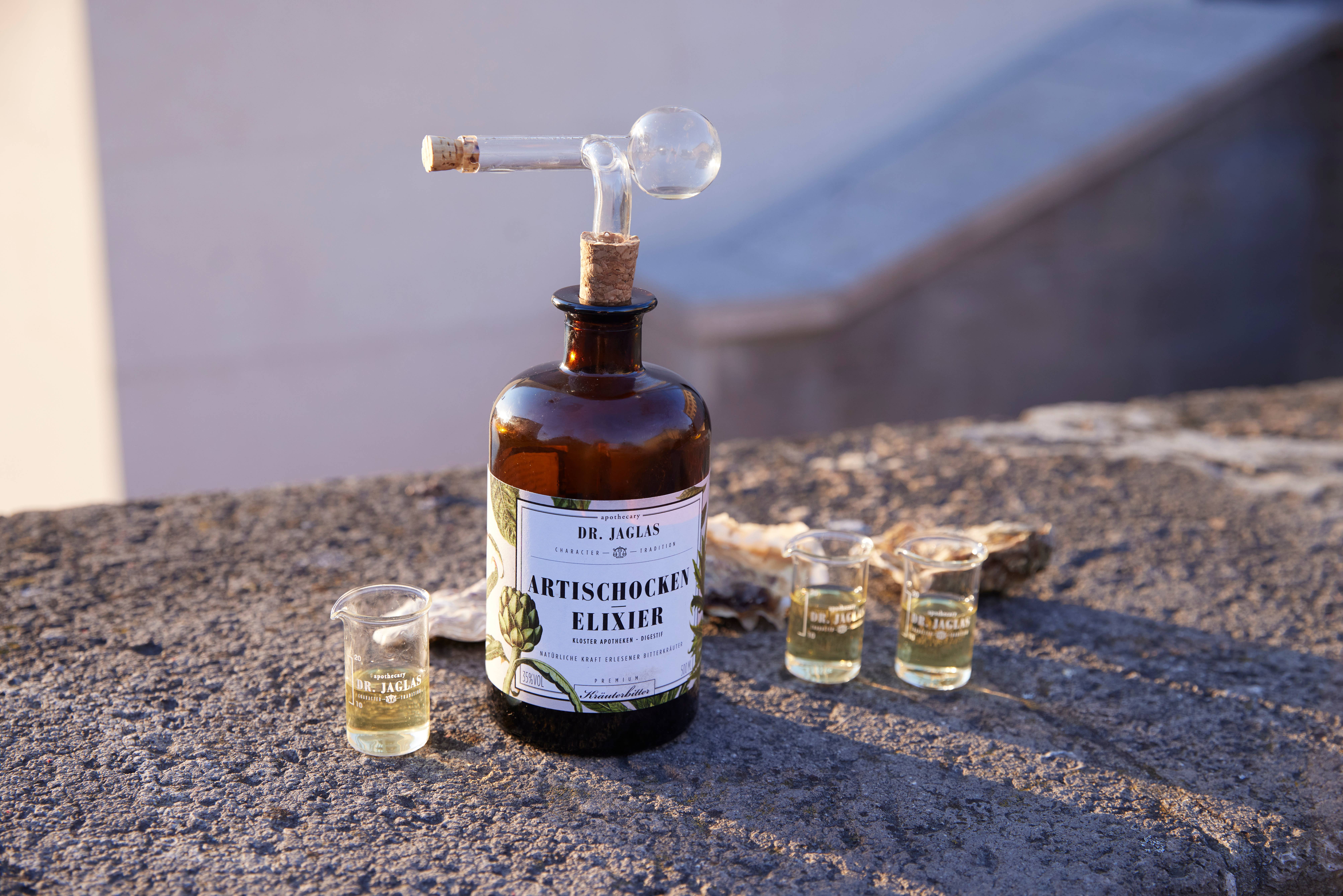 Dr. Jaglas - Wholesale Liqueur - Artichoke elixir liqueur + design gift box vegan9