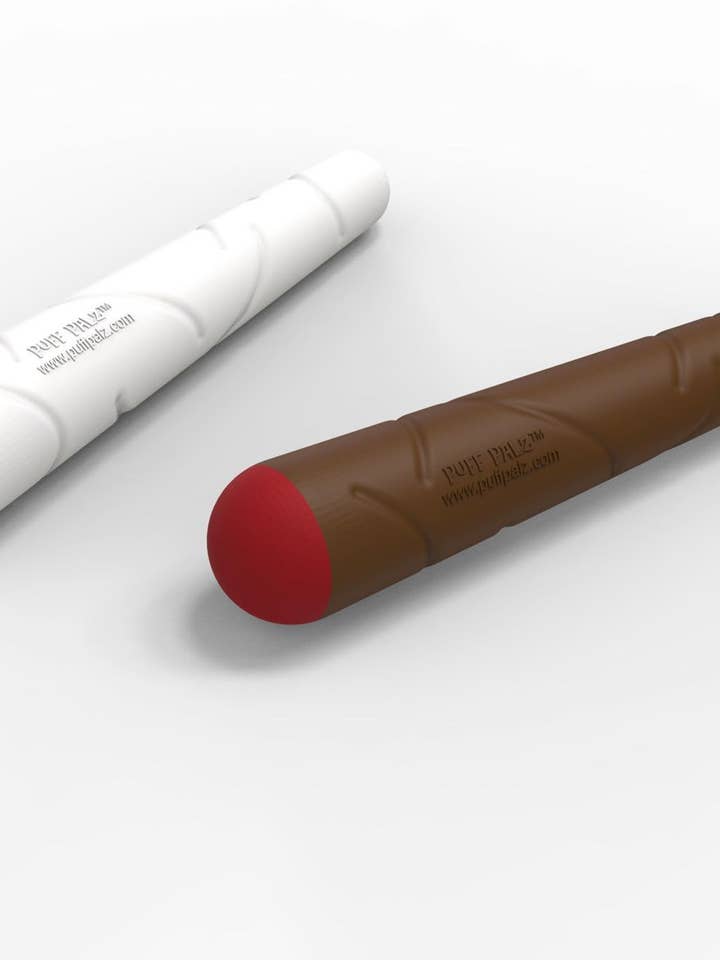 The Doggie Doob hundelegetøj i hvid og brun for engroshandel hos Puff Palz Pet Toys