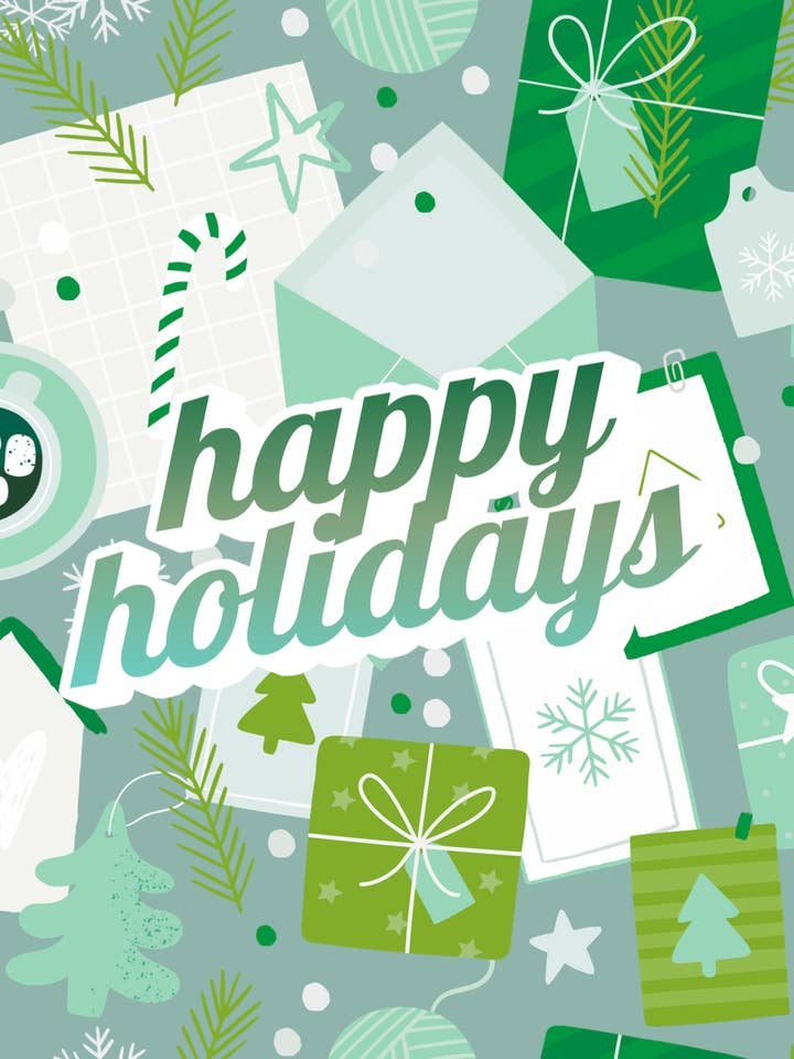 Happy Holidays Crafts for wholesale by Cards by Dé