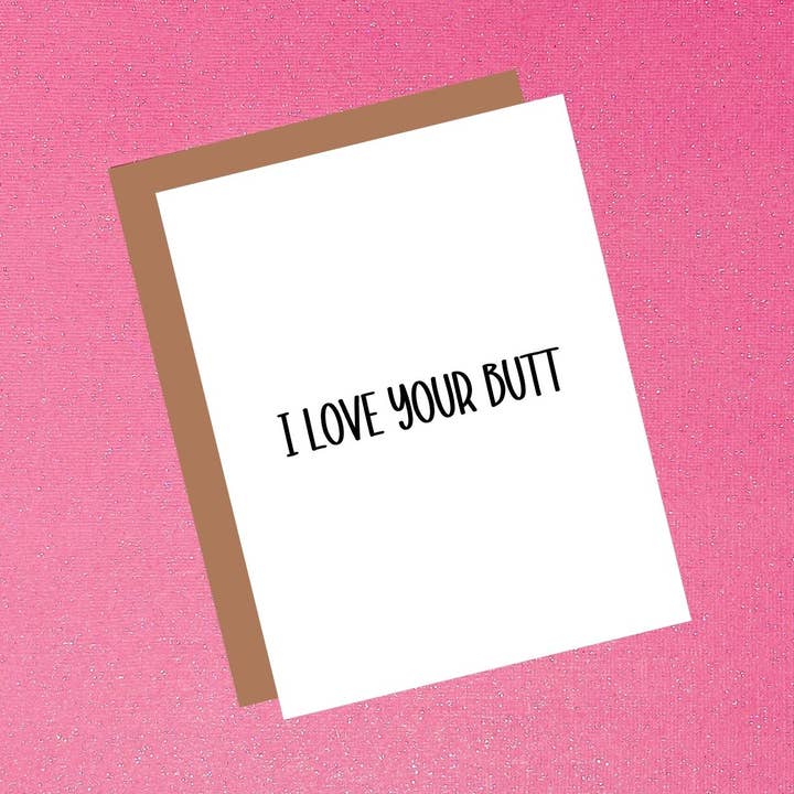 Eu amo o seu rabo por atacado de Tiffany Ascensio Designs | Watercolor Greeting Cards