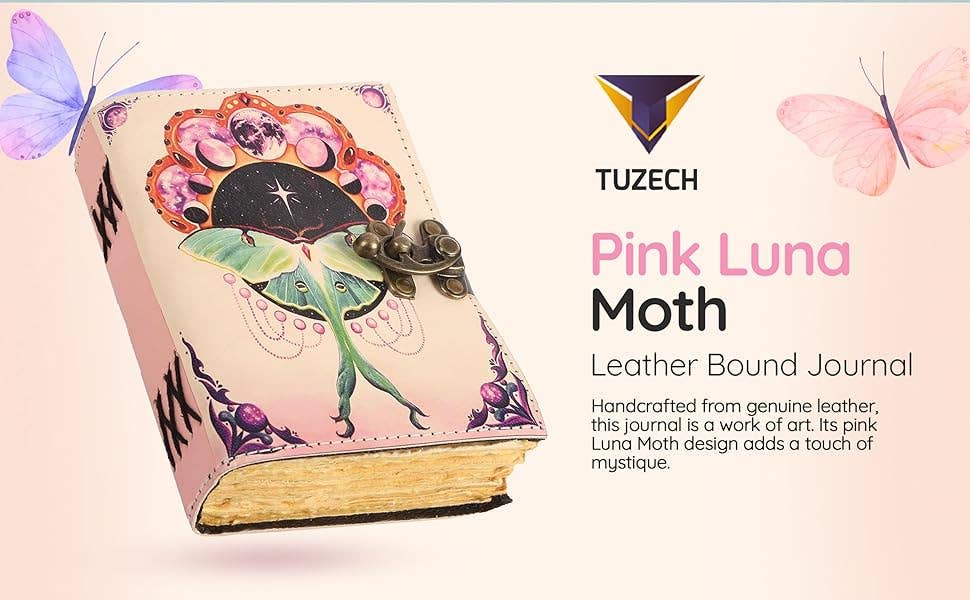 Tuzech Leather – wholesale Journal och dagbok – TUZECH läderklätt anteckningsbok med grimoirestil och ojämna kanter för män och kvinnor99