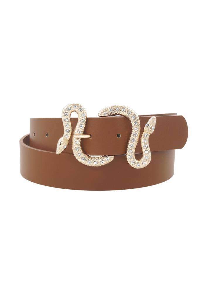 anbfashion – wholesale Belt – Women's – SWIRL SNAKE BUCKLE BELT IW-330131