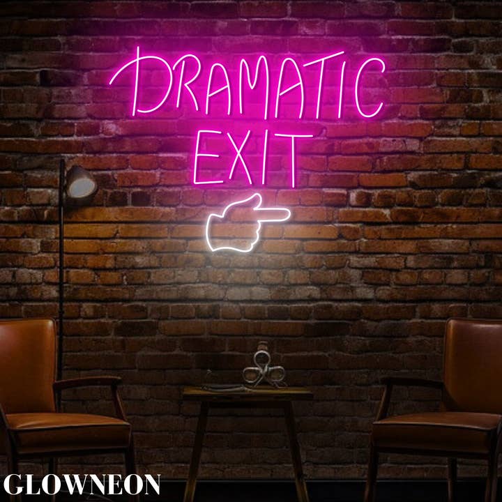 Glow Neon – wholesale Neon sign – Dramatic Exit Led Light, Business Store Shop Exit Way Decor2