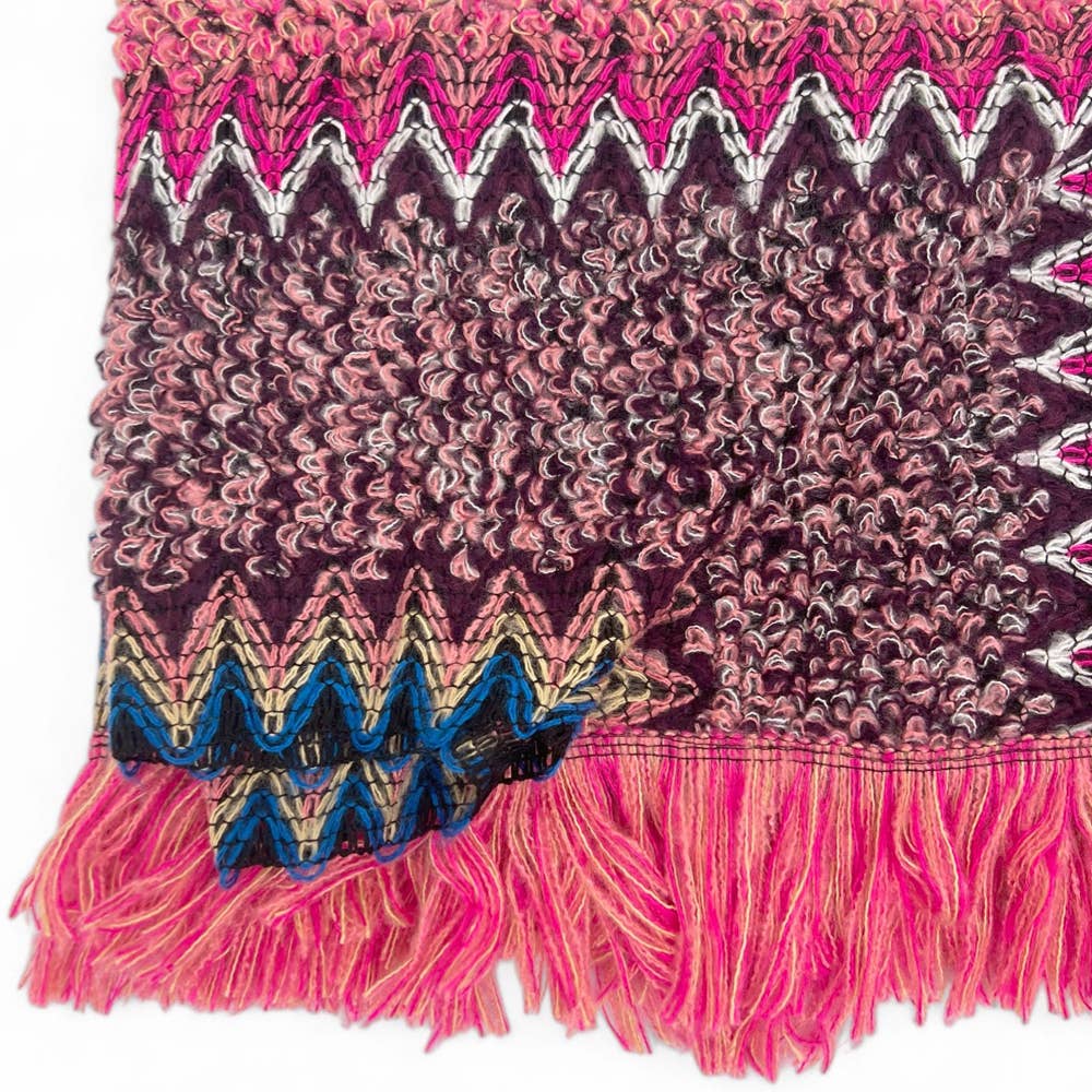 FUCHSIA PONCHO RUANA CAPE WRAP KNIT OVERCOAT -  #35 for wholesale on Faire1