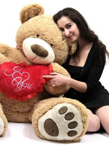I Love You 5 Foot Giant Teddy Bear Valentine's Day for wholesale by Big Plush