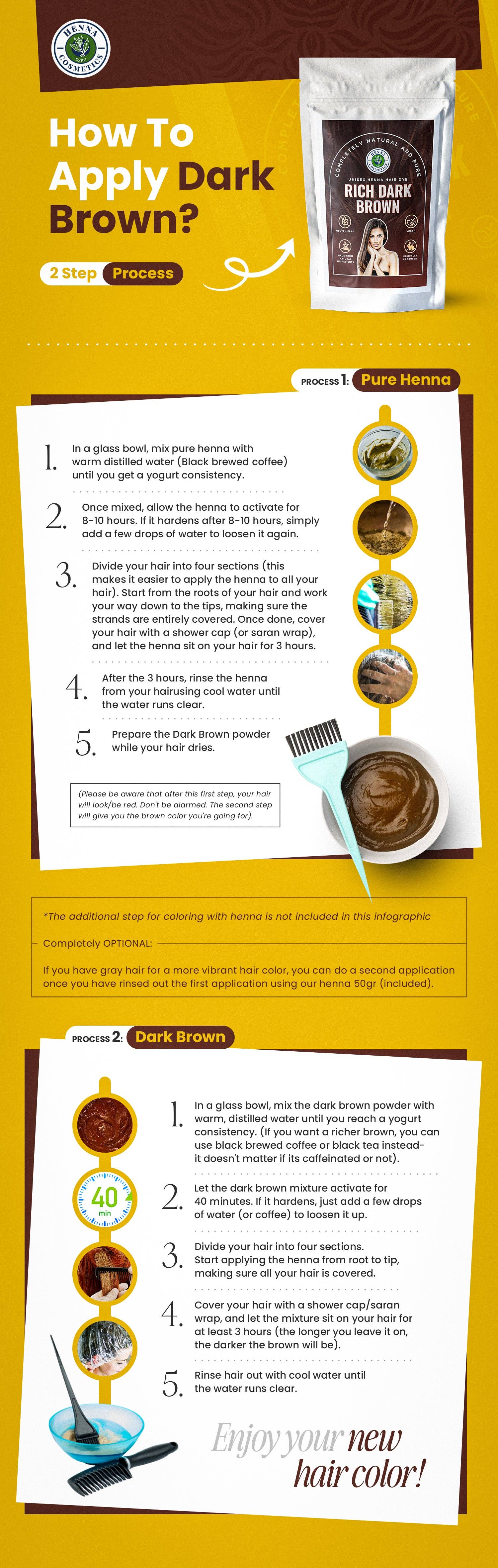 Henna Cosmetics Cypri - Wholesale Hair Dye - Natural Hair Dye  Mixes | 200 Grams (7.05 oz.) + 50 Grams (1.76 oz.) of Pure Henna | 100% Natural Hair Coloring19