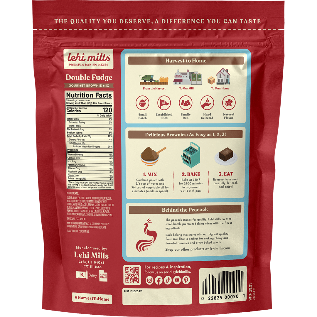 Lehi Mills - Wholesale Brownie Mix - Double Fudge Brownie4