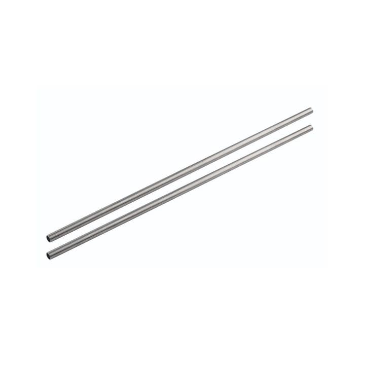 Fackelmann - Wholesale Drinking Straw - Set of 8 stainless steel straws with 2 brushes 24 cm3