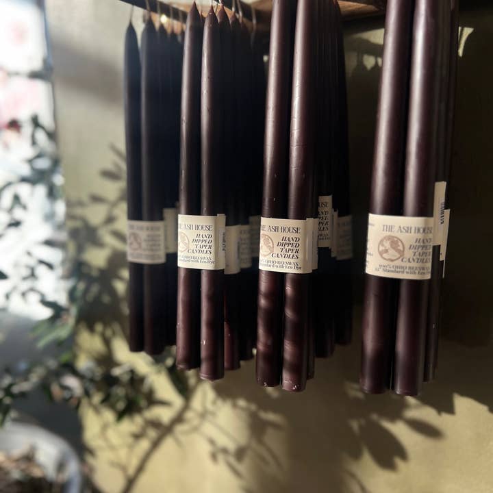 The Ash House Soap Studio - Wholesale Tapered Candle/Candlestick - Beeswax Taper Candles 12" Standard1
