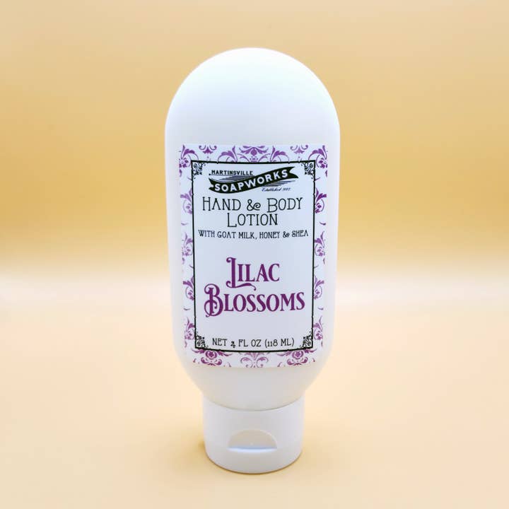 Lilac Blossom Hand & Body Lotion - 4 oz for wholesale by Martinsville Soapworks