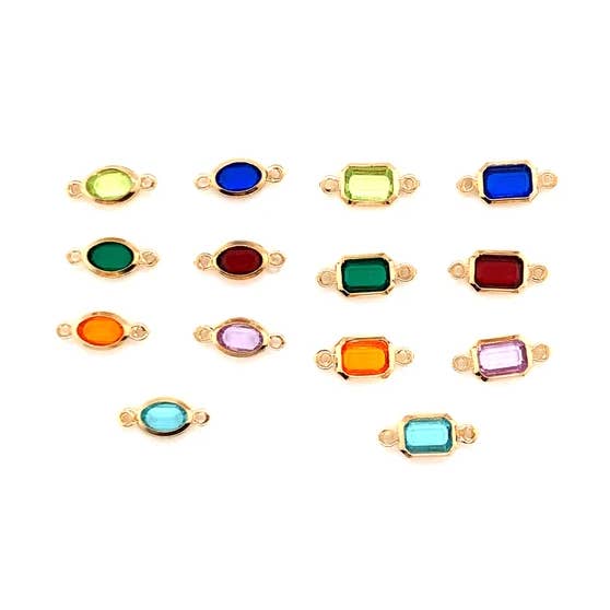 The Bead Bazaar - Wholesale Individual charm/pendant - Small Gemstone Connectors, Permanent Jewelry , Hand Chain8