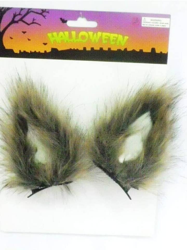 Stylex Party - Venta al por mayor Disfraz - Mujer - Diadema para disfraz de Halloween con orejas de lobo marrón