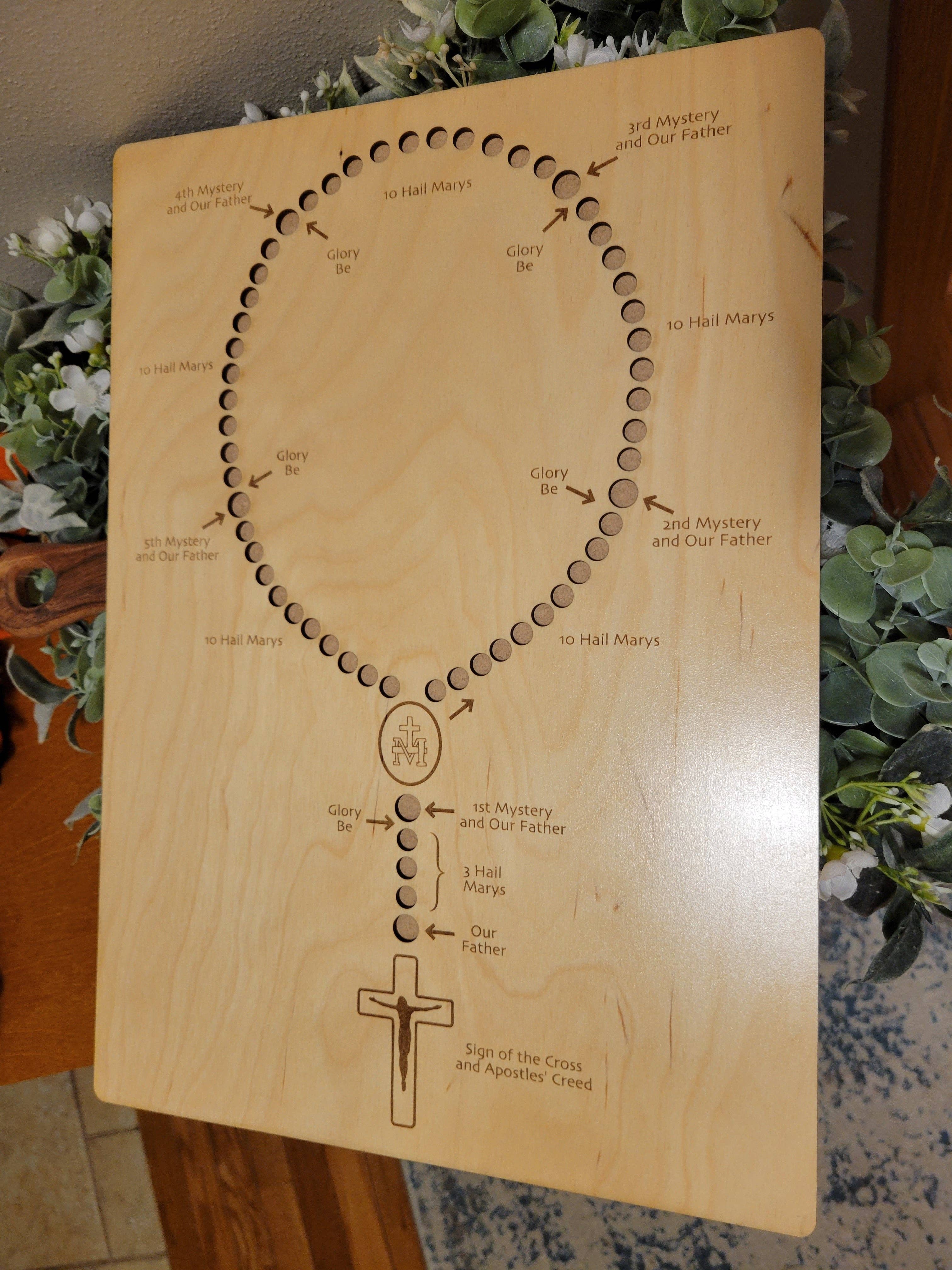 Ellie Joe Design Co - Wholesale Wood Toy - Kids - Rosary Teaching Board1