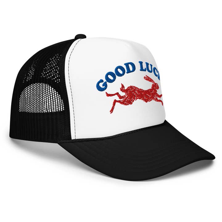 KILLER RETRO - Wholesale Trucker Hat - Unisex - Good Luck Embroidered Foam Trucker Hat17