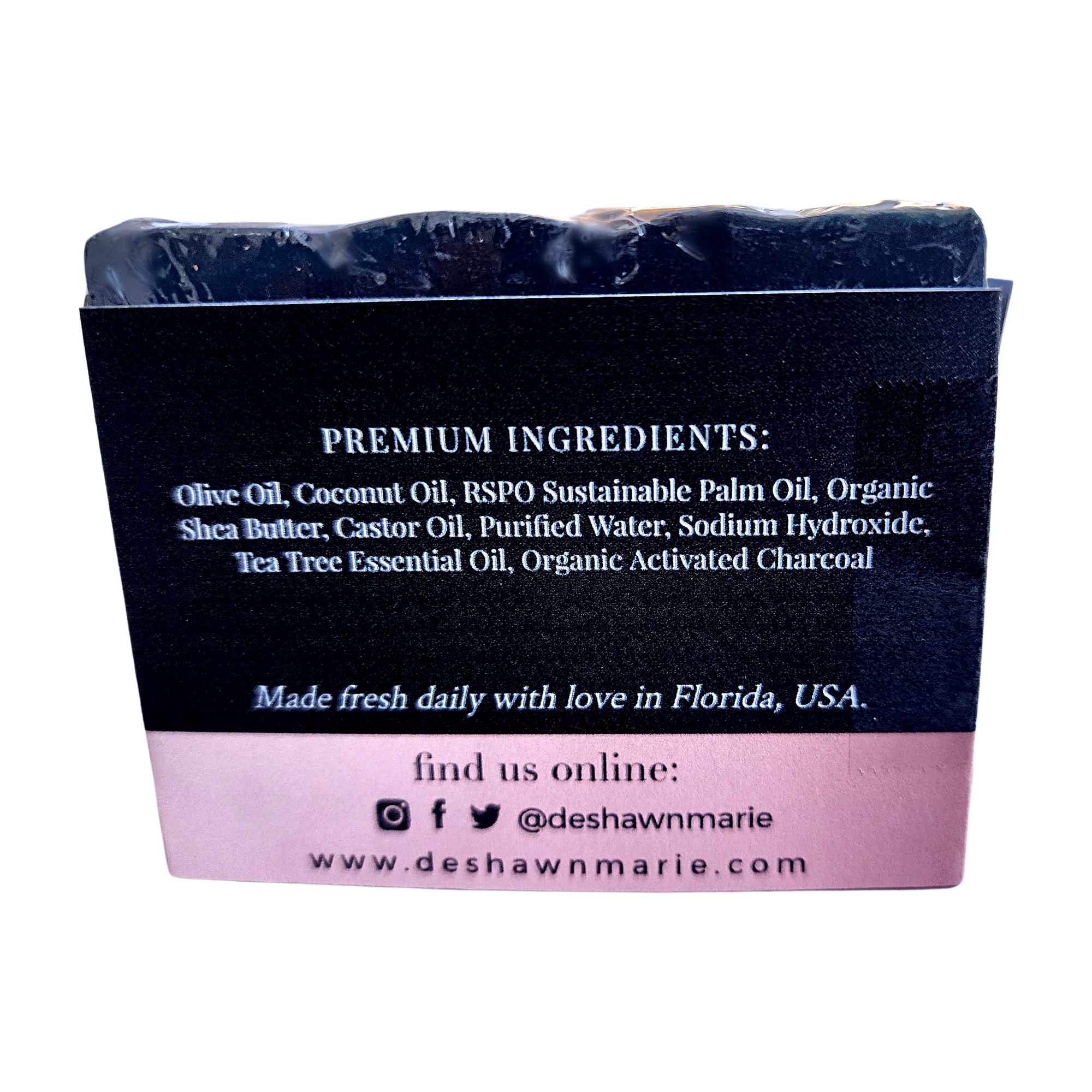 DeShawn Marie Soap Boutique - Wholesale Bar Soap - Charcoal Tea Tree Bar Soap6