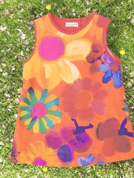 Ärmelloses Kleid Flower Power für den Großhandel von PaperGirl Collection