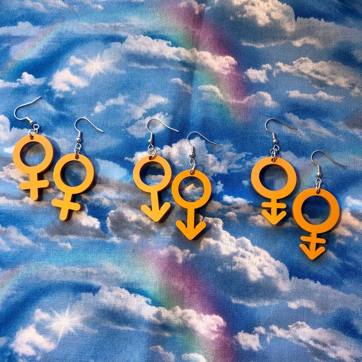 Shop Spappo – wholesale Dangle earrings – Gender Symbol Earrings1