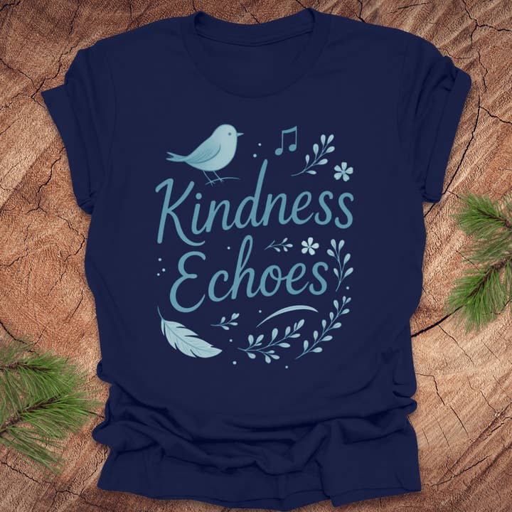 Gentilezza Rispecchia Maglietta con Uccello per la vendita all'ingrosso da parte di Wandering Owl Adventure Co.