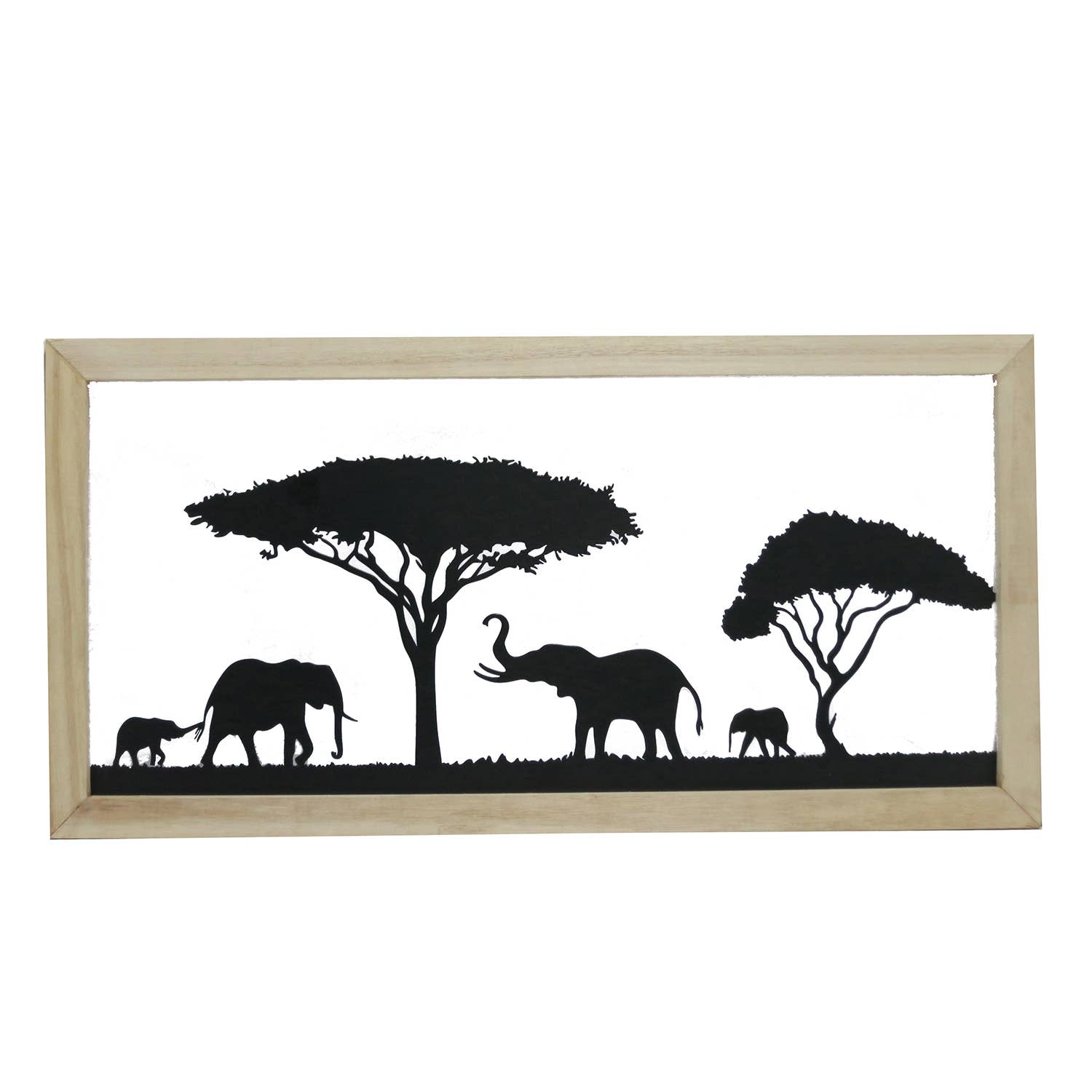 Rectangular wall relief Savanna black H. 60 cm, PU 3 for wholesale on Faire0