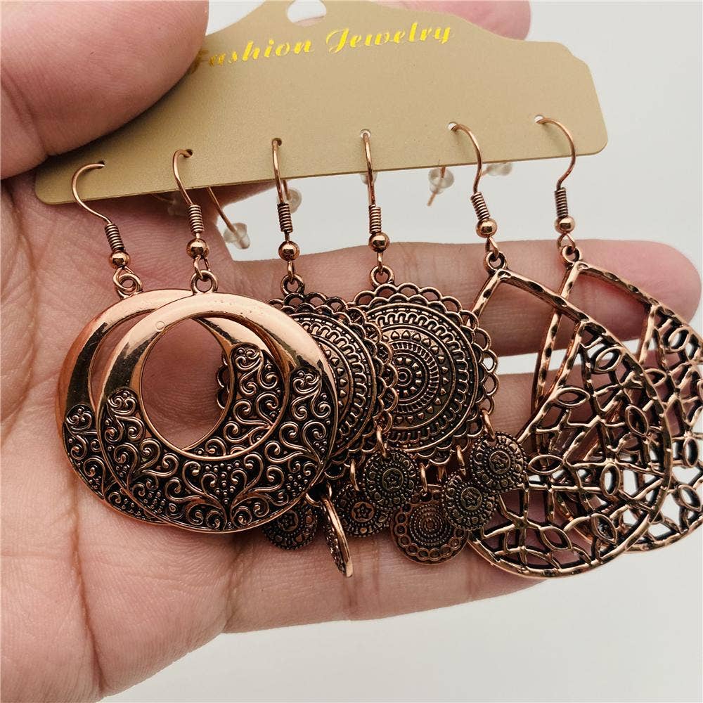 Mio Queena - Wholesale Jewelry Set - Women's Earring Set Boho Style4
