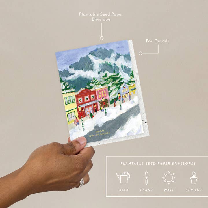 Winter Village - Semesterkort för wholesale av Seedlings