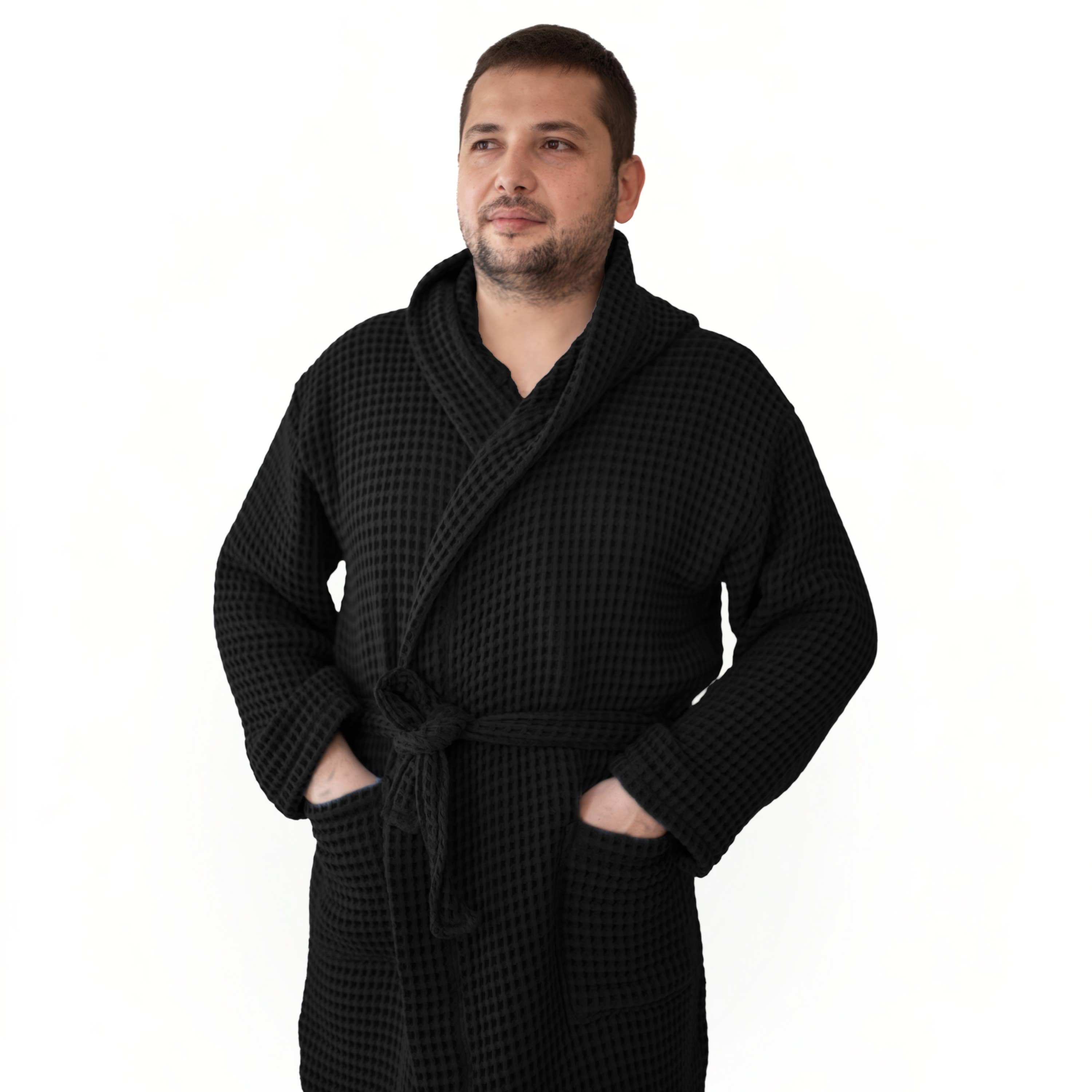 Vivamaison – Engroshandel Morgenkåbe - Unisex – Premium Vaflet Bomuld Badekåbe, Unisex Spa Komfort114