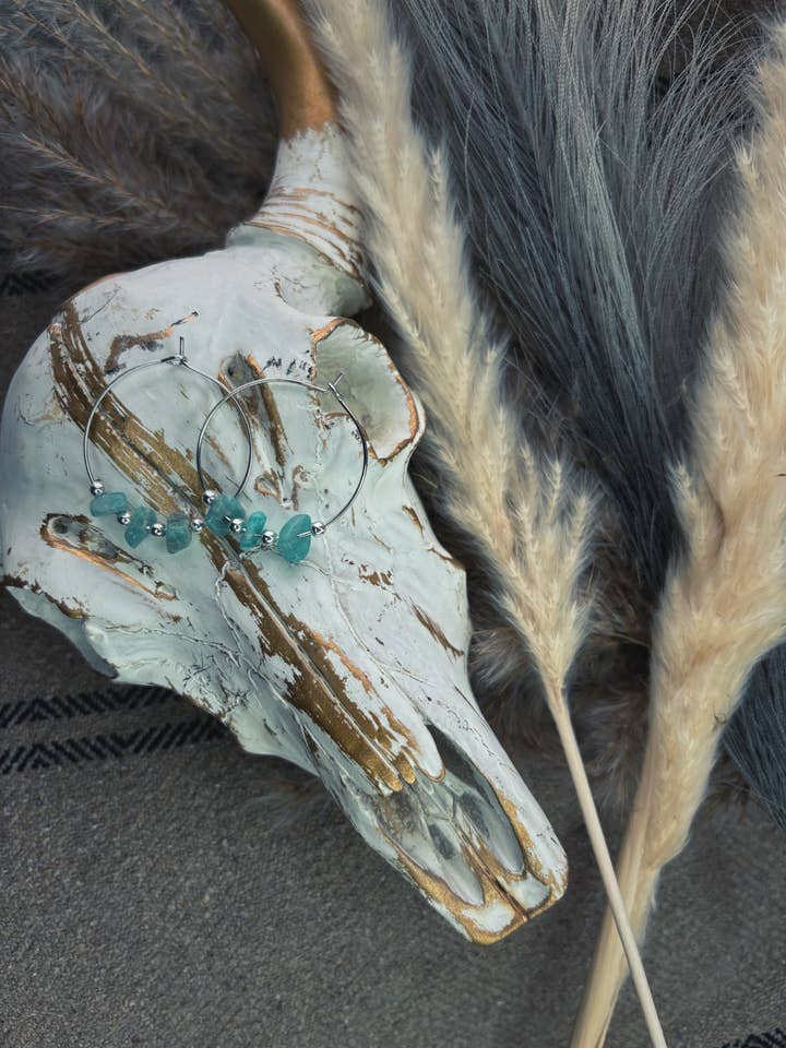 run em wild hoop earrings for wholesale by The western jewel