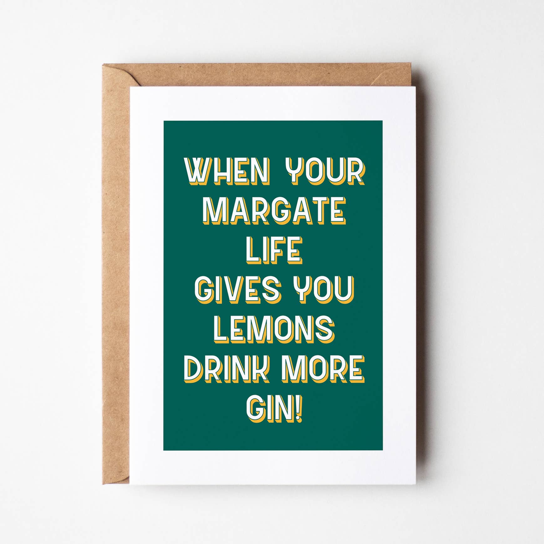 Timmy Loves - Wholesale Everyday Greeting Card - Drink More Gin - Customised Card0