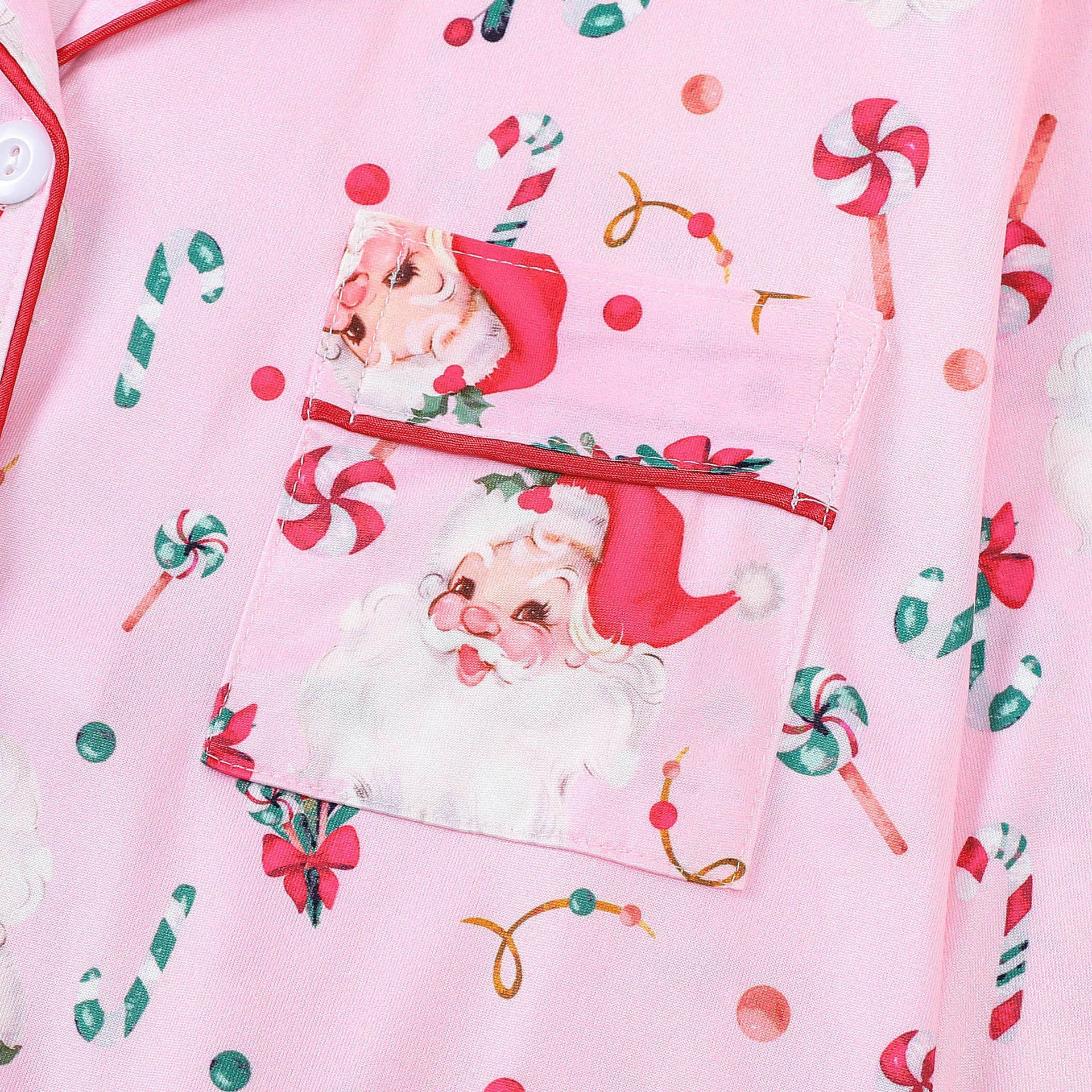 Rosa Clothing - Wholesale Sleepwear Set - Women's - Cozy & Soft Christmas Theme Print Long Pajama Set11