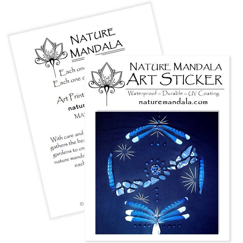 Nature Mandala Art - Wholesale Sticker - Nature / Flower Mandala Stickers :: 10 Designs18