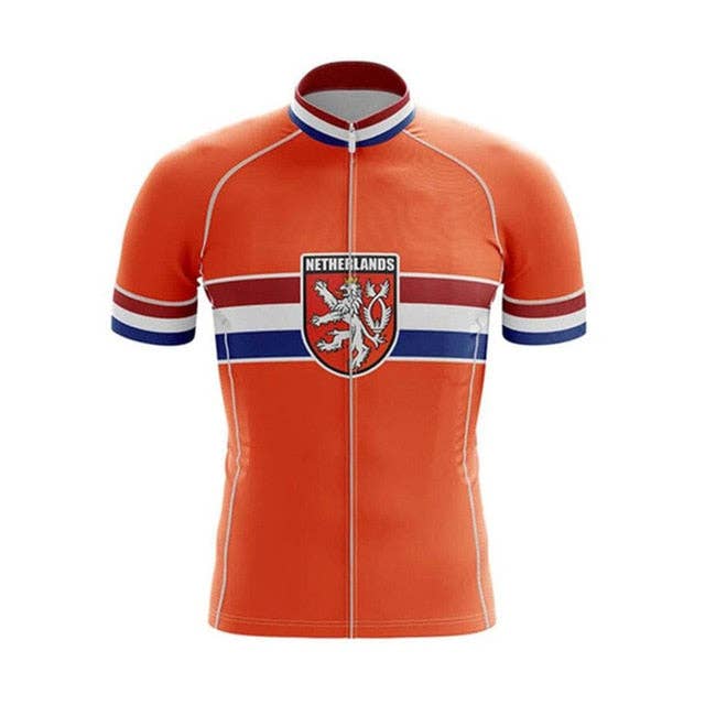 Netherlands Men's Cycling Jersey Bib Short Kit for wholesale on Faire19