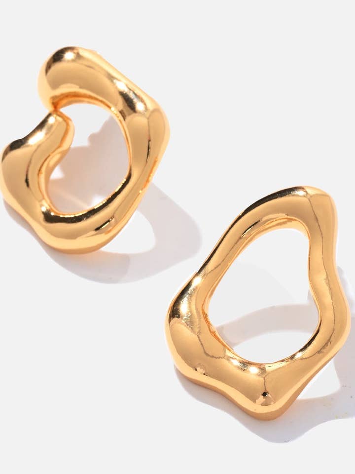 'HARPER Earrings - Gold' for wholesale by Sun Muse Studio