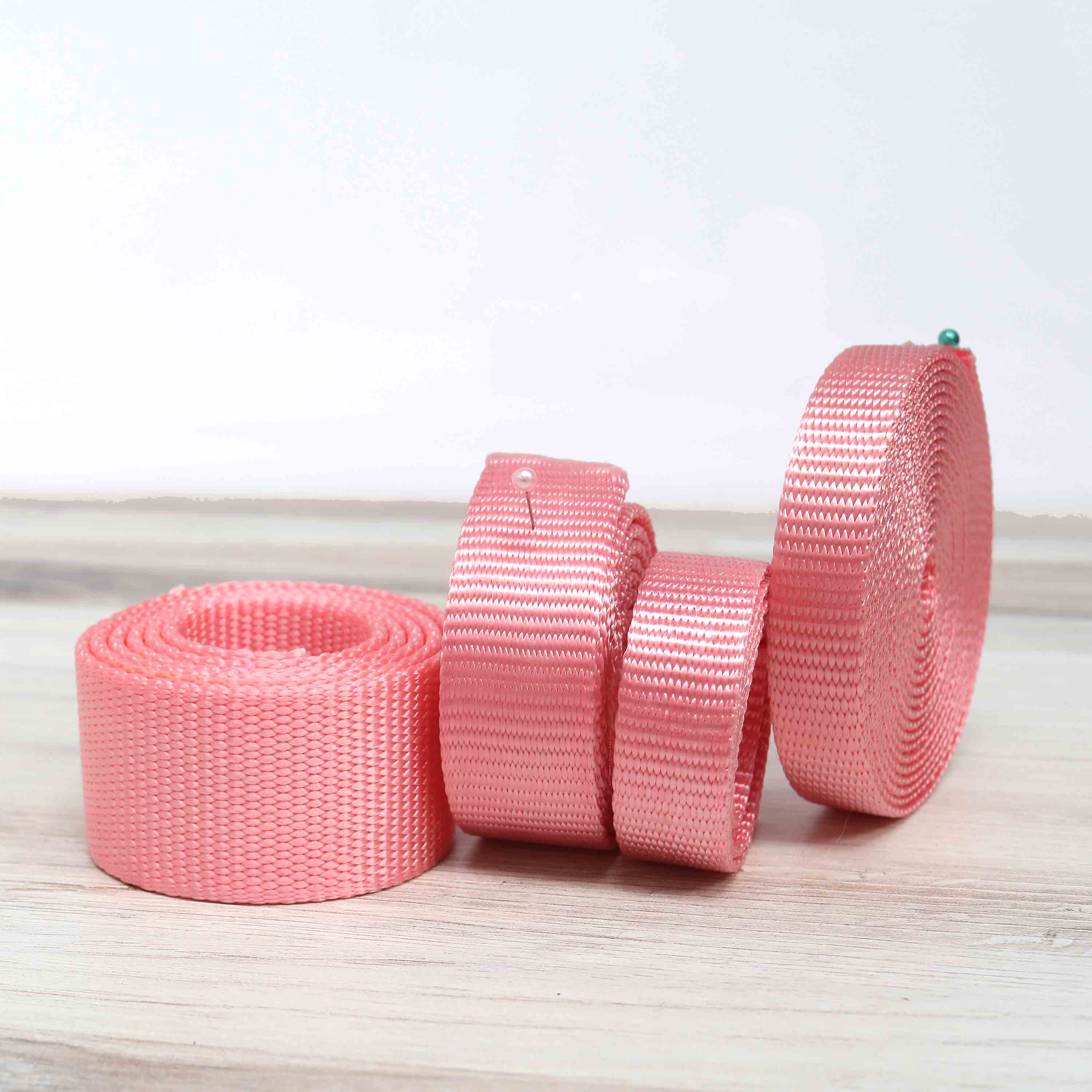 Such Good Supply - Wholesale Craft Supplies - Pink Nylon Webbing - Heavy Duty 4 Widths1