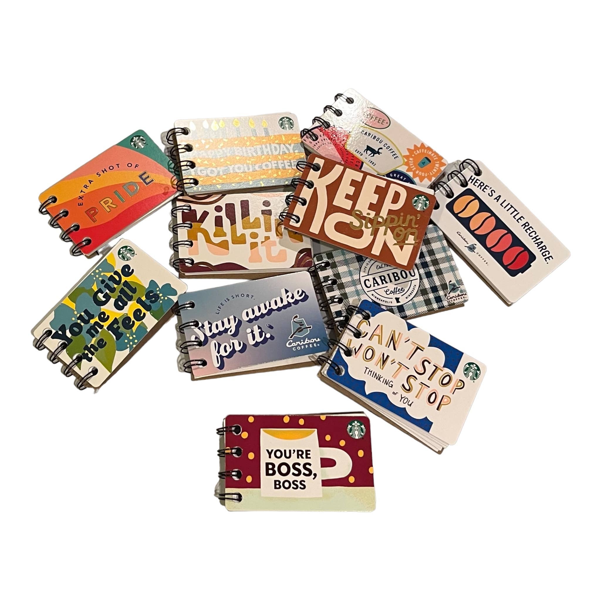 StuckOnU Art - Wholesale Journal/Diary - Mini bullet journal: Lot of 10 Coffee shop gift cards0