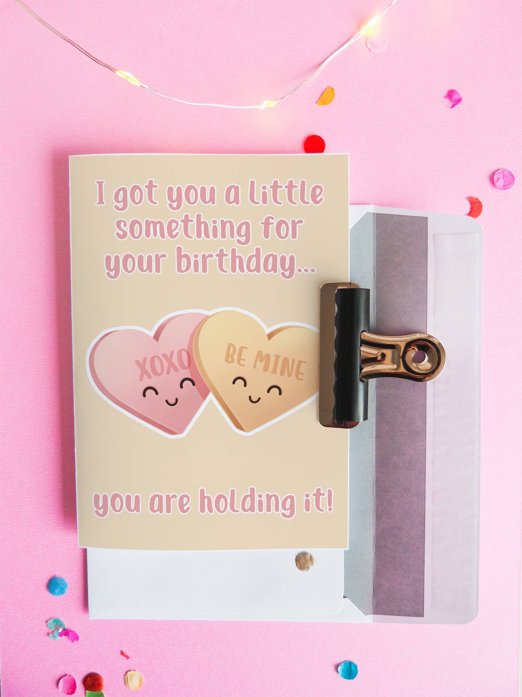 Join The Creative Side – Großhandel Geburtstagskarten – Candy Hearts, Lustige Geburtstagskarten, Grußkarte,4